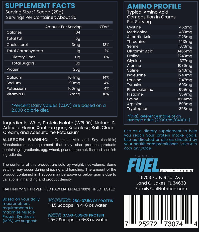 Core Isolate Vanilla Protein